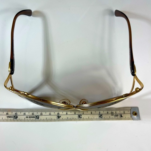 DIOR 80s Vintage Butterfly Oversized Sunglasses: Sable, Brown, Logo, Gold - Picture 12 of 17